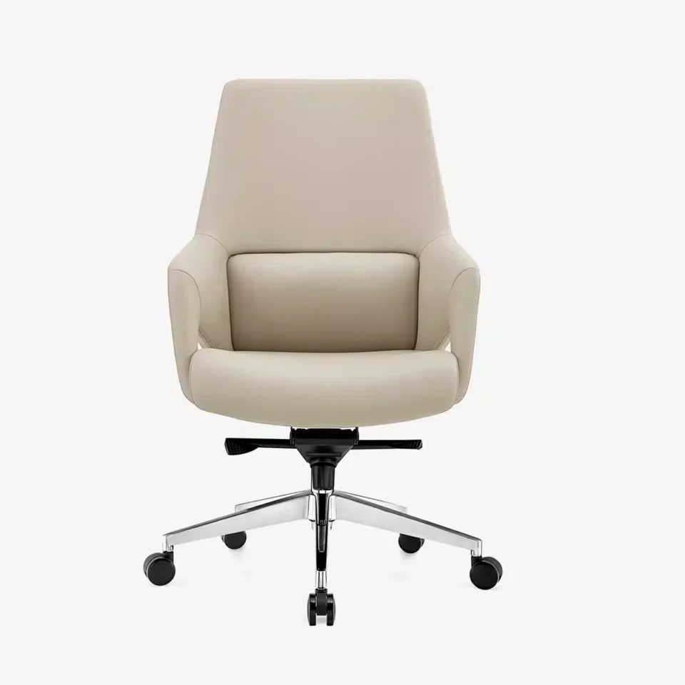 Hymon Medium Back Leather Chair