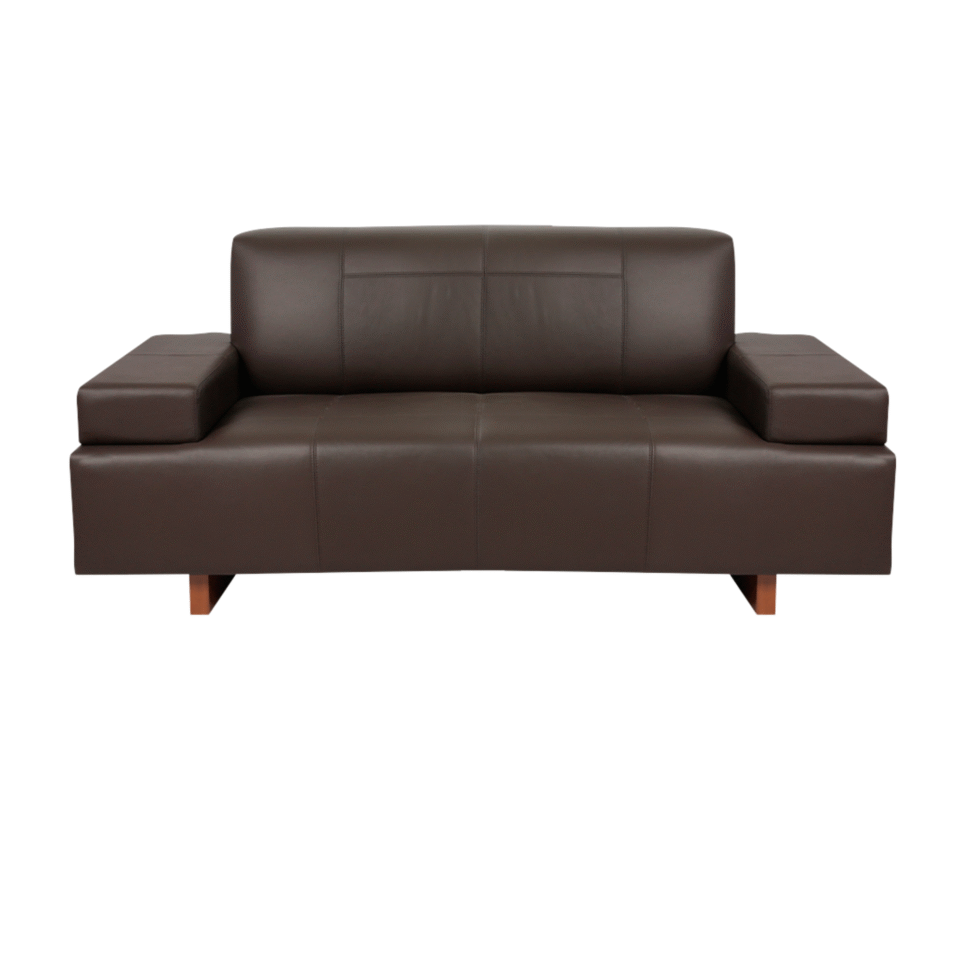 Uffis Wood Two Seater Sofa