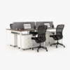 Nove Face to Face Workstation Cluster of 4