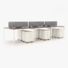 Nove Face to Face Workstation Cluster of 6