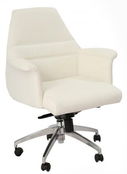 Corale Medium Back Leather Chair…