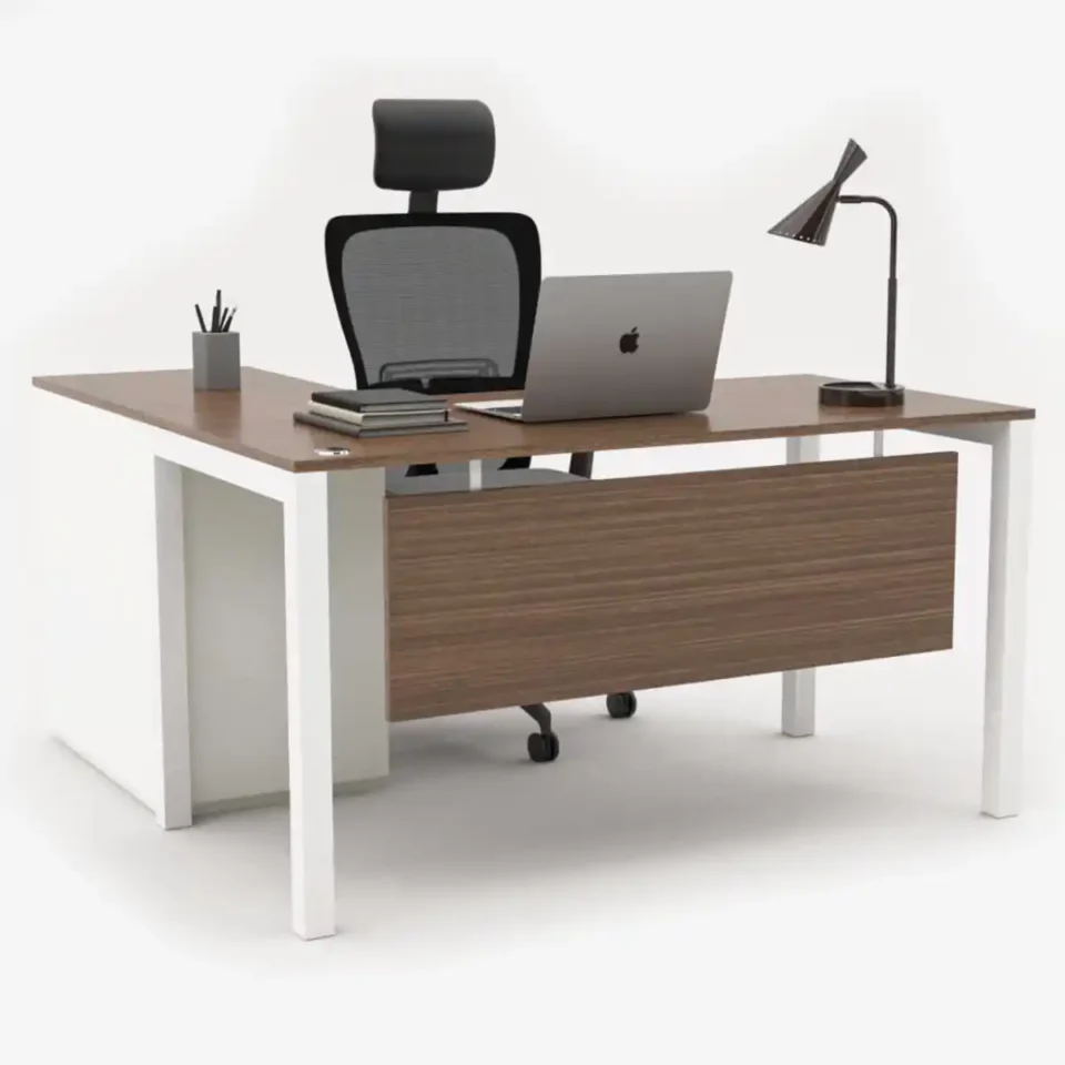 Swifta Series L-Shape Desk with Built-In Storage…