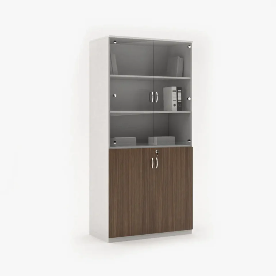 Zydney Full Height Cabinet with Glass Door