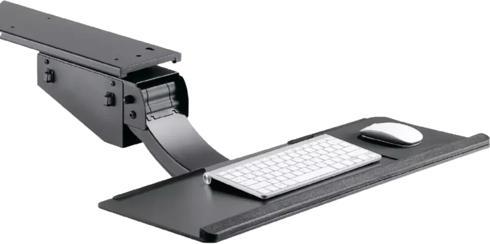 Keyboard Tray Under Desk Functional Keyboard & Mouse Tray…