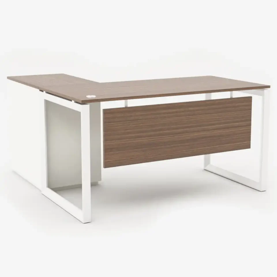 Urbanz Series L-Shape Office Desk with Built-In Storage…