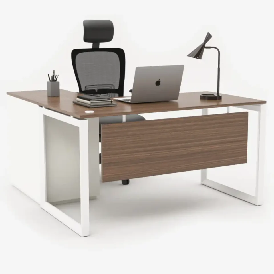 Urbanz Series L-Shape Office Desk with Built-In Storage…