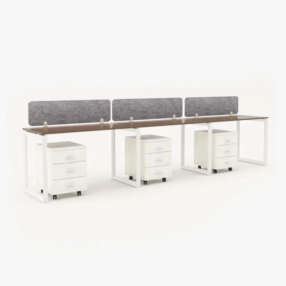 Urbanz In-Line Workstation Cluster of 3