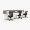 Urbanz In-Line Workstation Cluster of 3