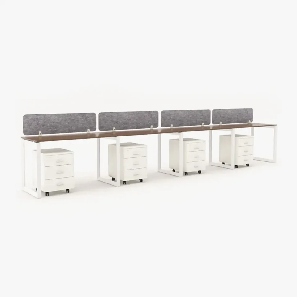 Urbanz In-Line Workstation Cluster of 4
