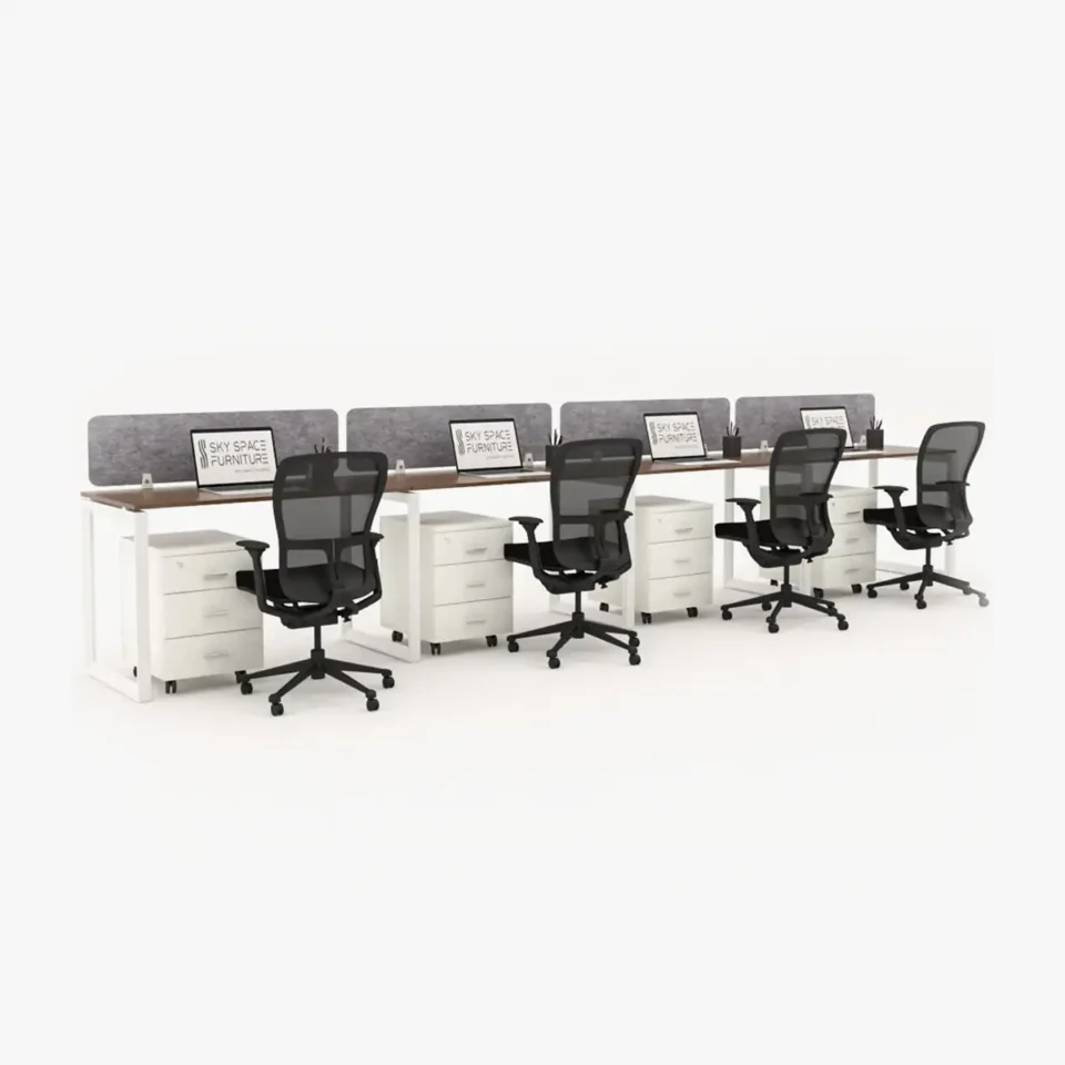 Urbanz In-Line Workstation Cluster of 4