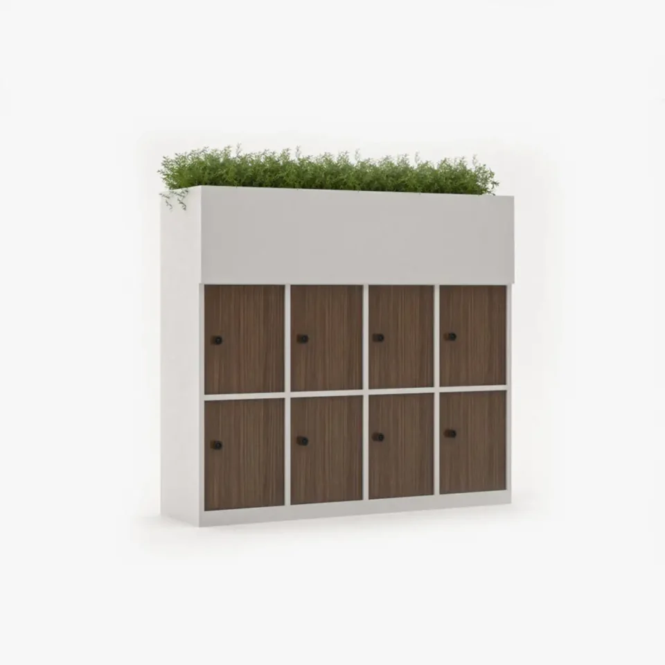Vitaa Workstation Side Cabinet with Planter
