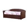 VELORA Faux Leather Daybed with Trundle