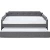 TAVIRA Upholstered Daybed with Trundle
