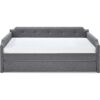 TAVIRA Upholstered Daybed with Trundle