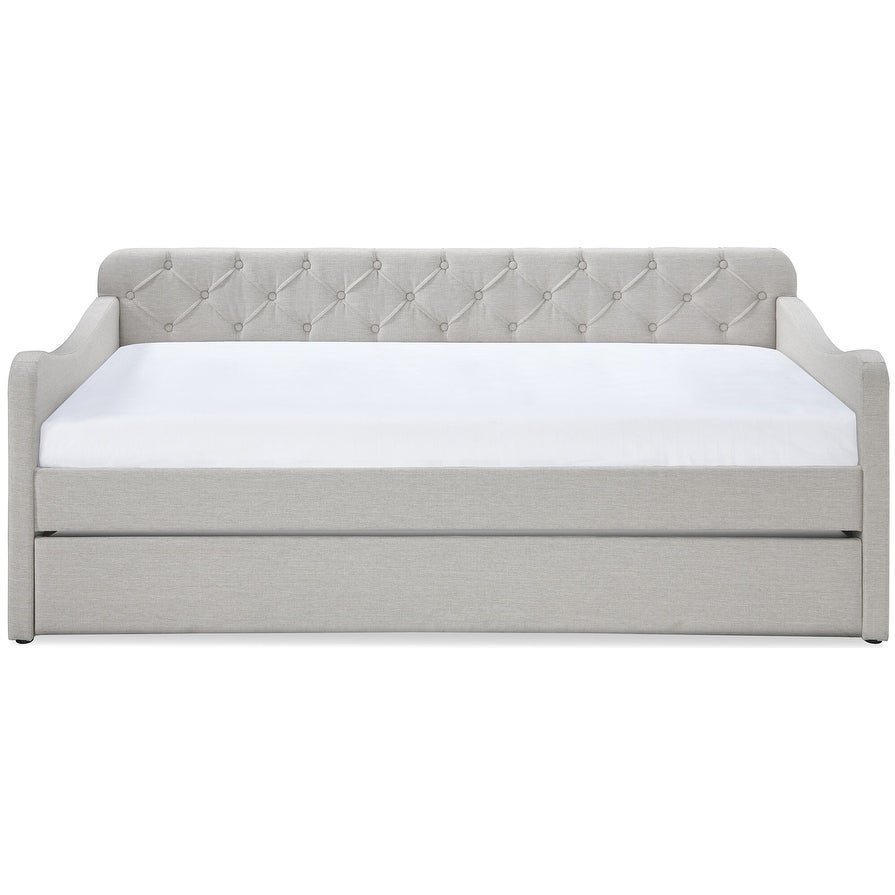 DOVINA Dove Grey Daybed with Trundle