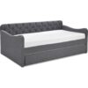 DOVINA Dove Grey Daybed with Trundle