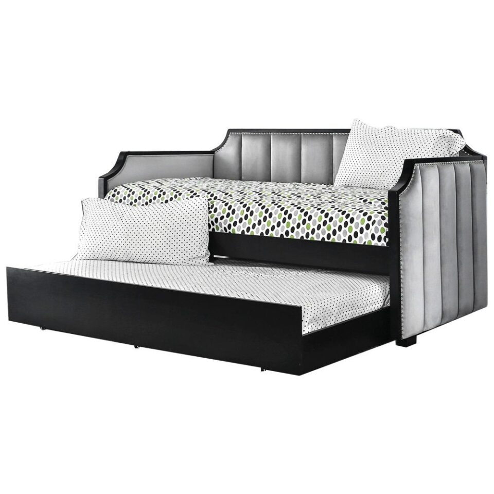 ZENDRA Fabric Upholstered Wooden Daybed