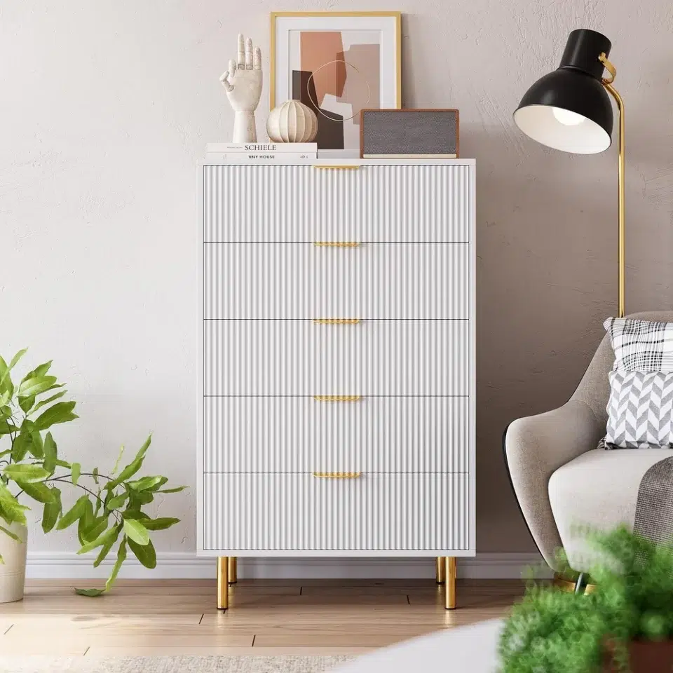 Salara Modern 5 Drawer Dresser