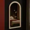 Haley Fabric Frame Arch Mirror