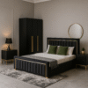 Luxury Lagoon 5-Piece Black & Gold Bedroom Set
