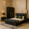 Luxury Lagoon 5-Piece Black & Gold Bedroom Set