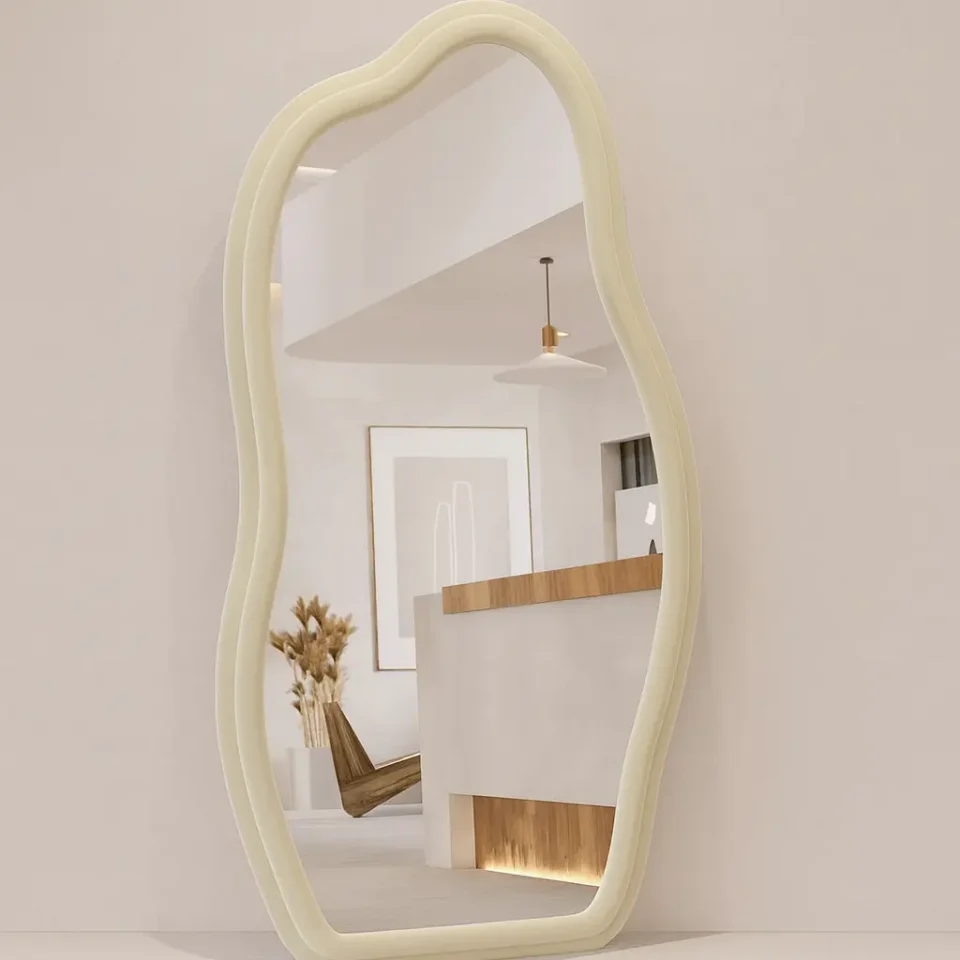 ZURA Irregular Velvet Wall Mirror