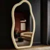 ZURA Irregular Velvet Wall Mirror
