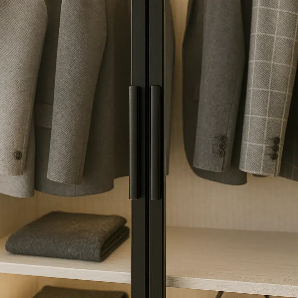 Modern Wardrobe with Glass Doors
