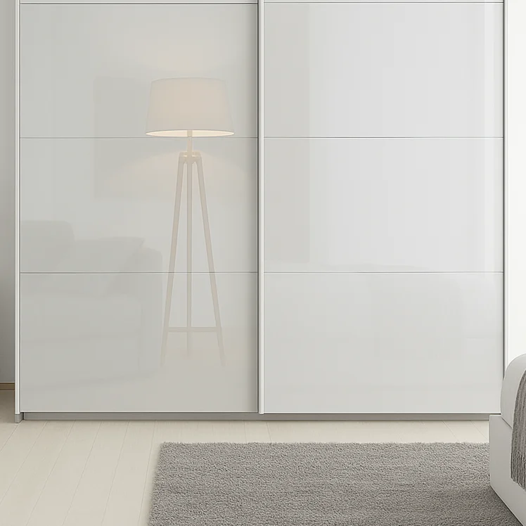 Rauch Grey Sliding Wardrobe  Modern Bedroom Storage