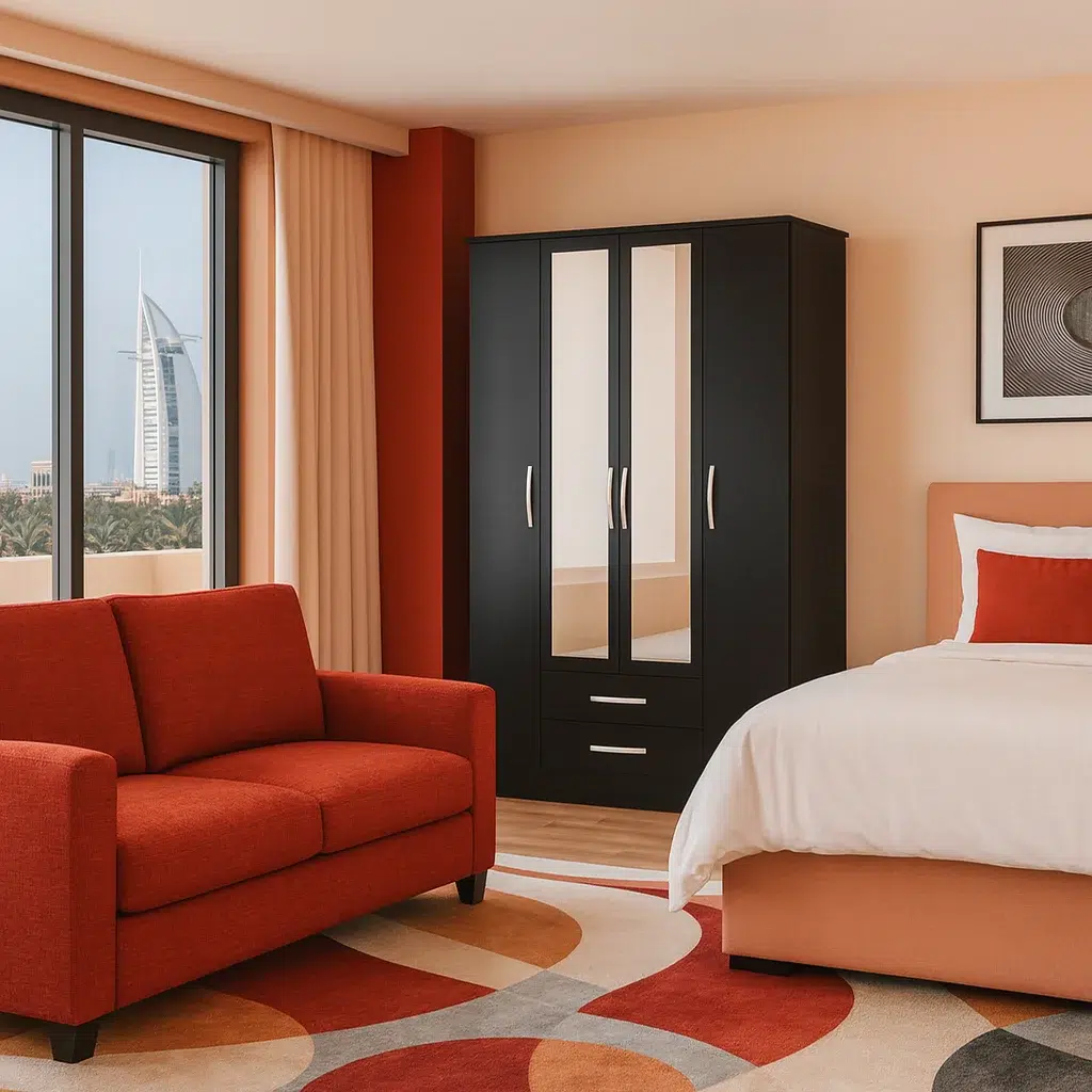 4 Door Wardrobe with Shelves & Storage