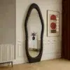 Grandeur Vertical Wall Mirror Black