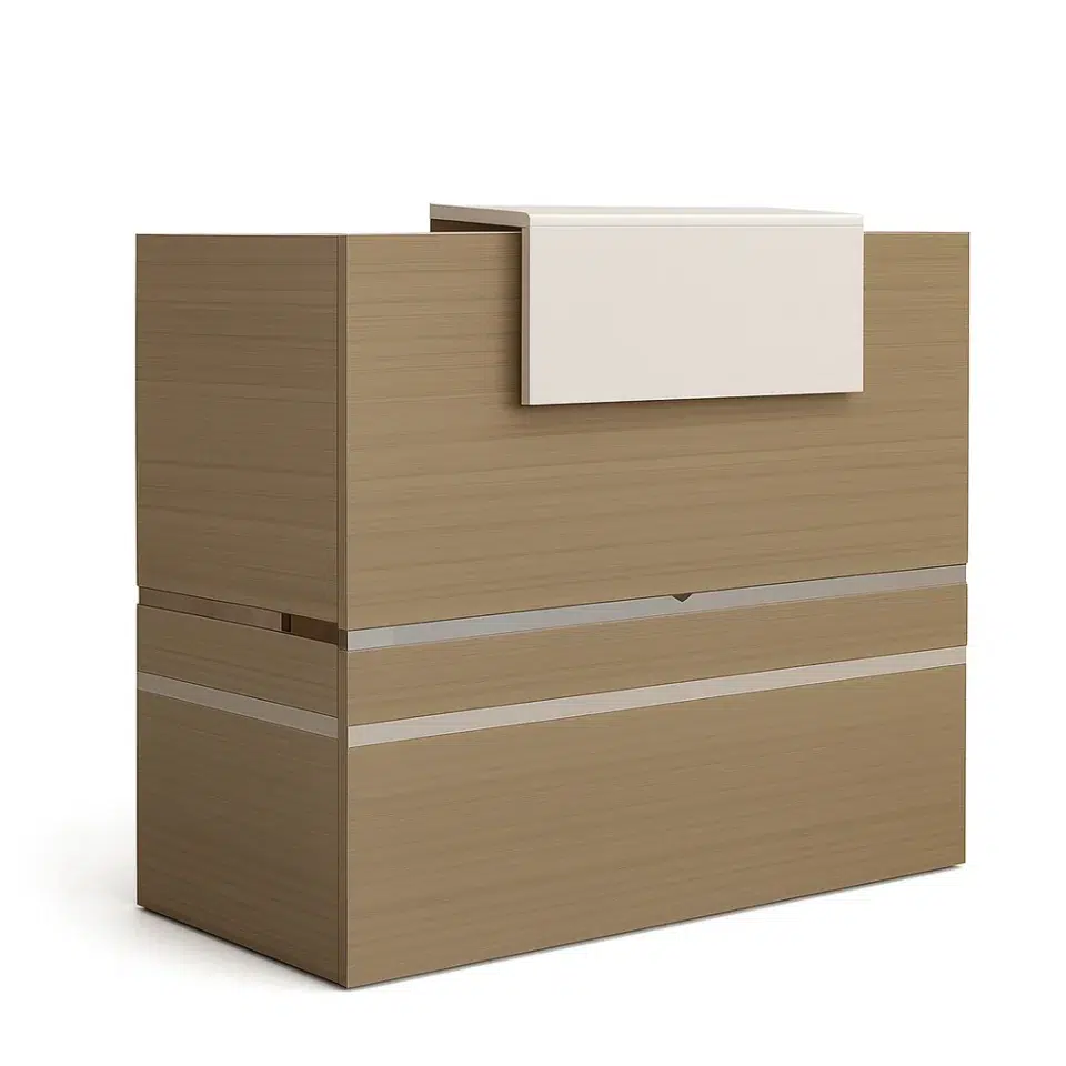 Modern Front Office Table (Grey)…