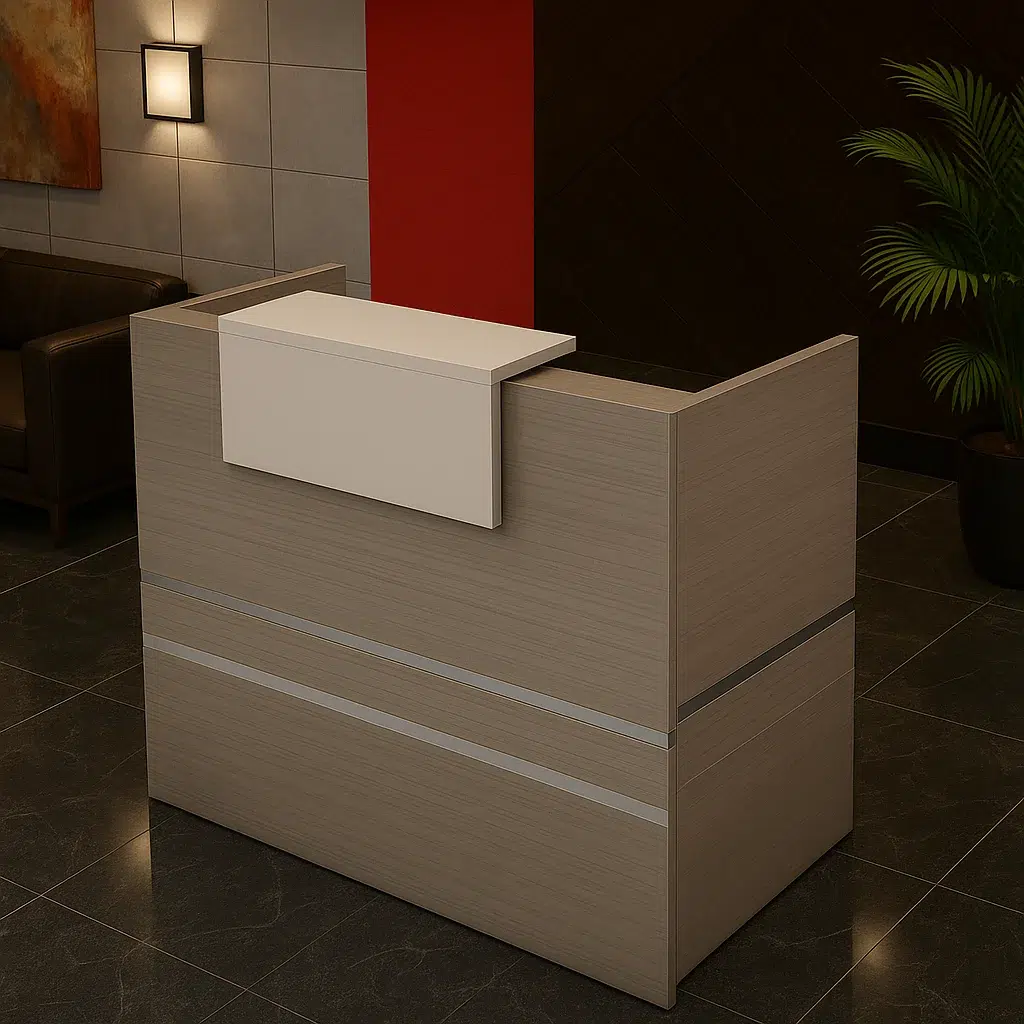 Modern Front Office Table (Grey)