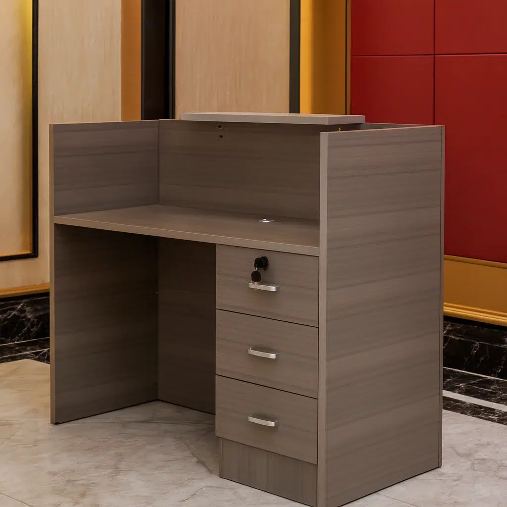 Modern Front Office Table (Grey)