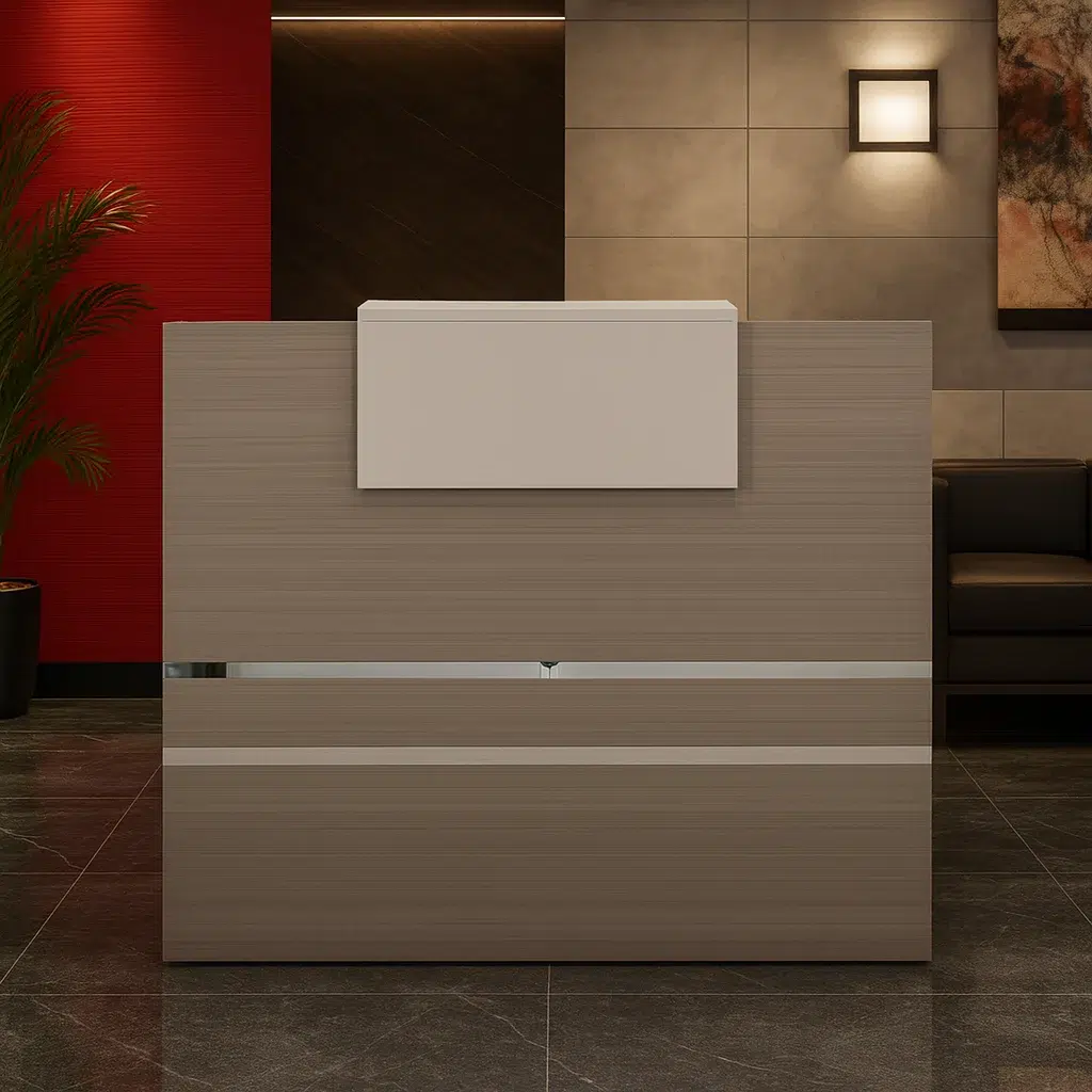 Modern Front Office Table (Grey)