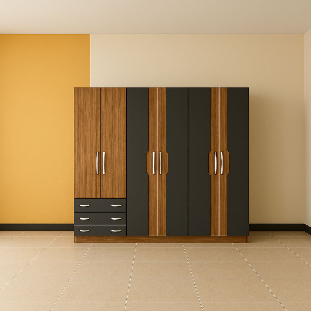 Series 4 Door Wooden Wardrobe