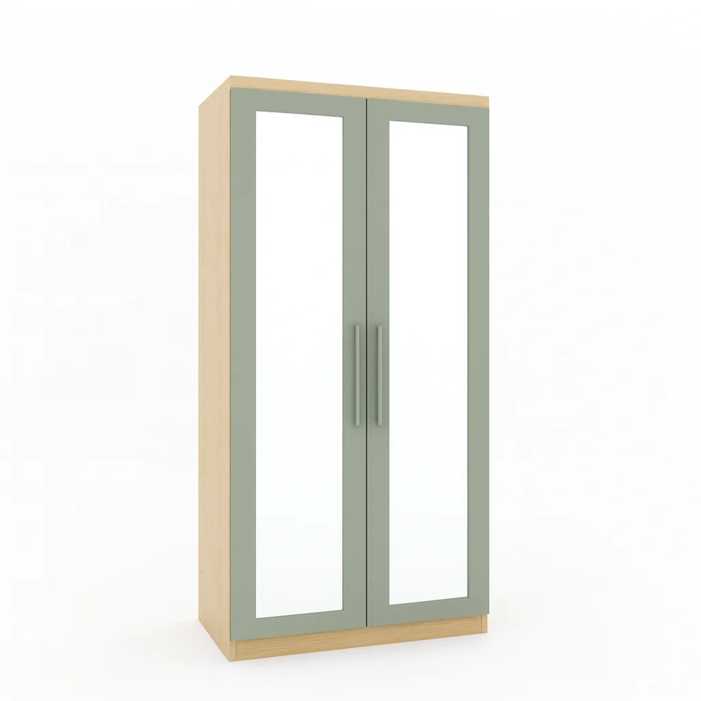 2 Door Wooden Wardrobe