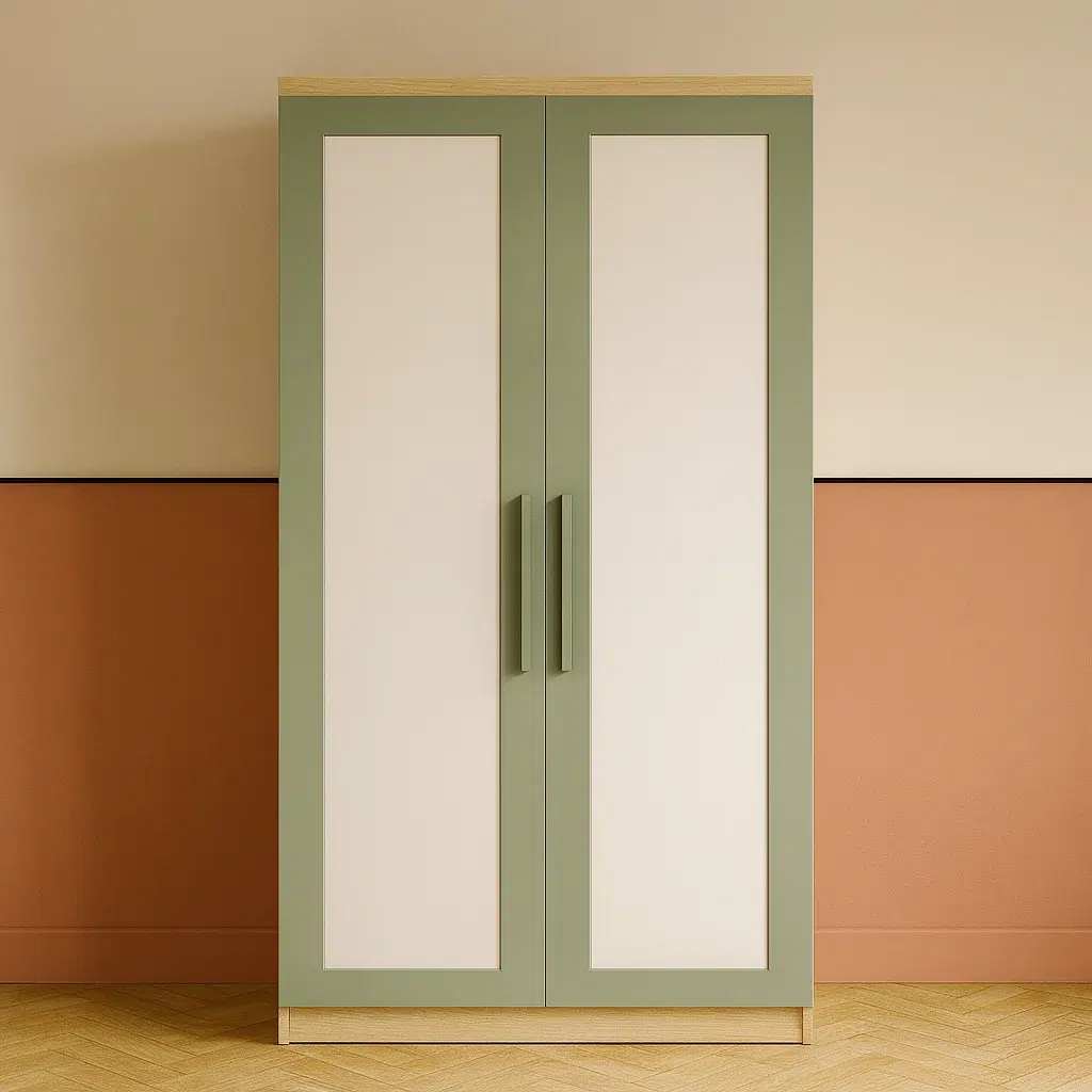 2 Door Wooden Wardrobe