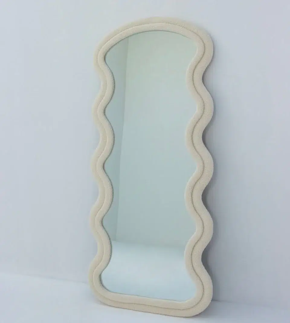 Bouclé Wavy Full Length Mirror