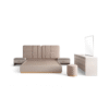 Luxury Nova 5-Piece Beige Modern Bedroom Set