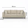 Alexa Modern Sofa Beige