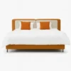 Calm Arc Two-Tone Upholstered Bed