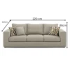 Creston Modern 3-Seater Sofa