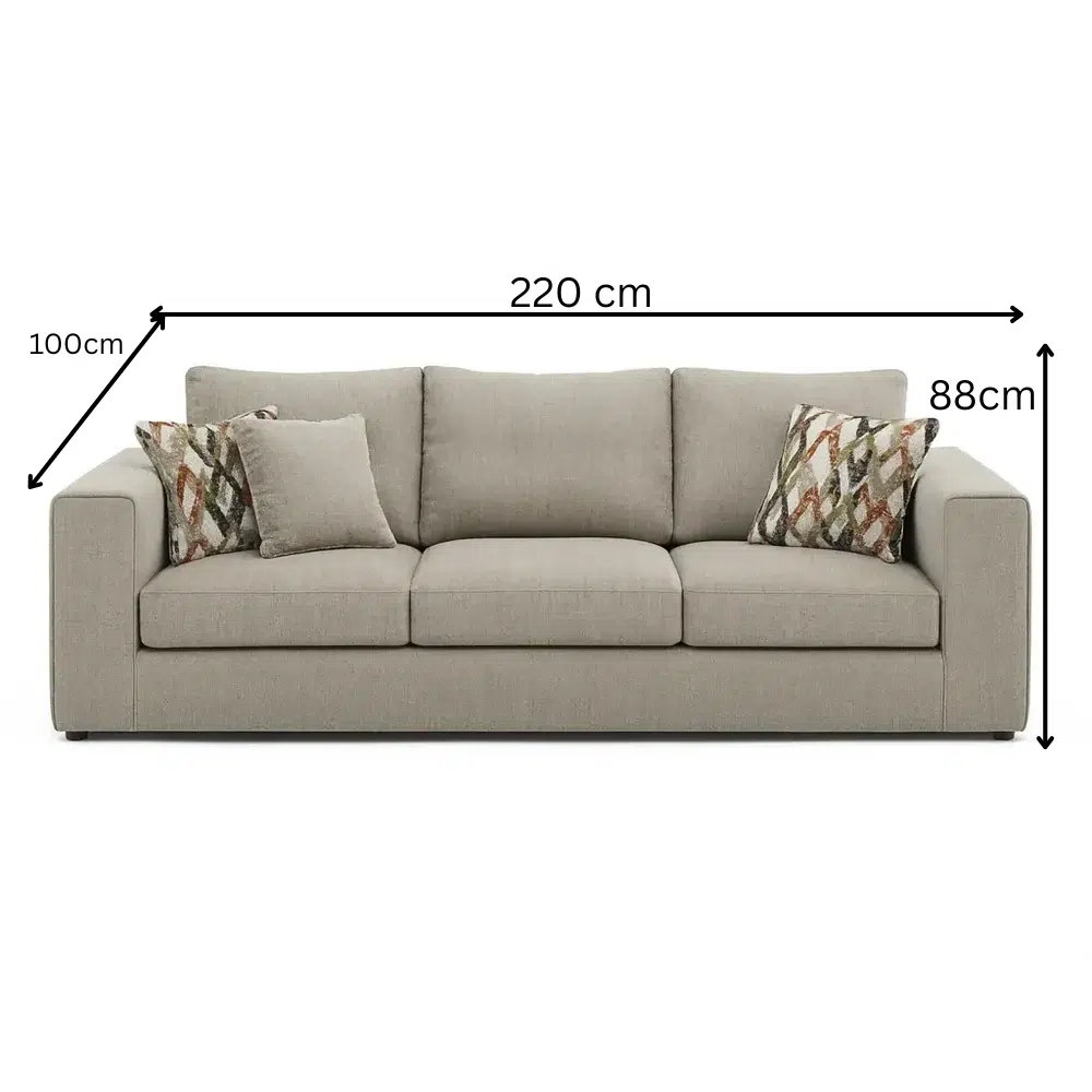 Creston Modern 3-Seater Sofa