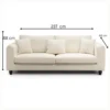 Evalon Comfort Sofa – Modern 3 Seater Sofa