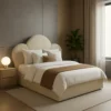 Flow Bouclé Cloud Headboard Bed
