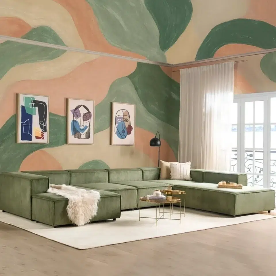 Forestline Velvet Sofa