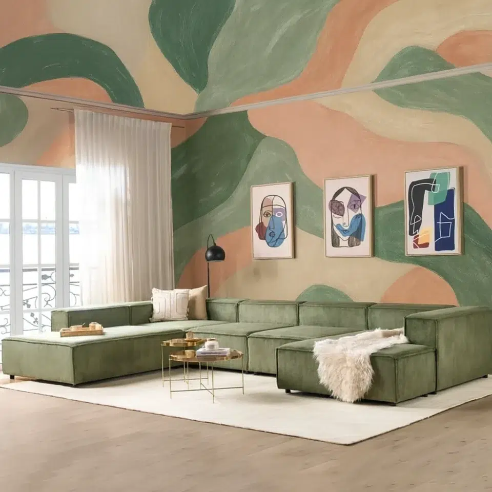 Forestline Velvet Sofa