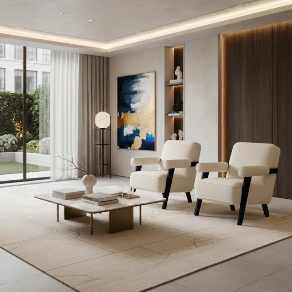 Modern Essa Bouclé Armchair