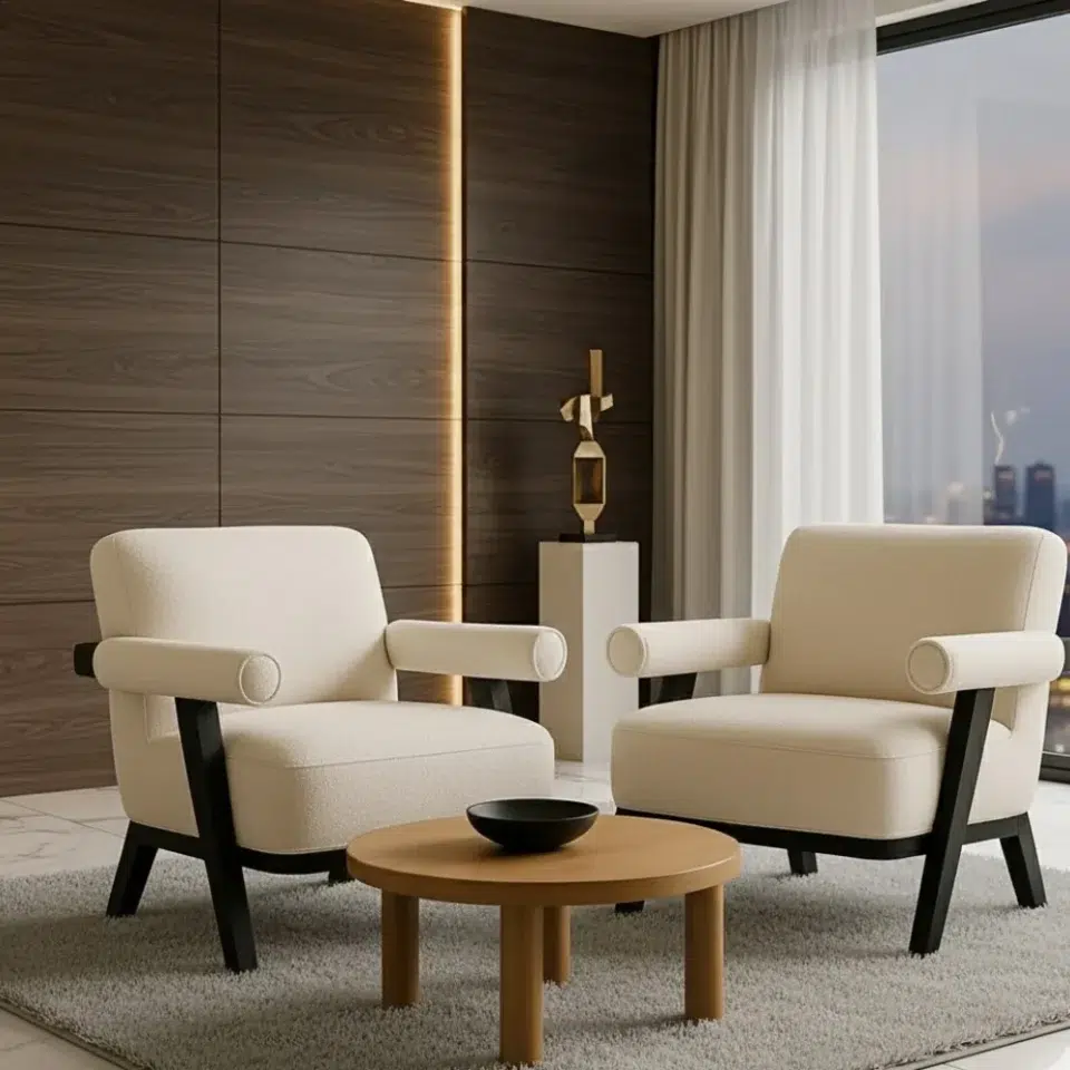 Modern Essa Bouclé Armchair